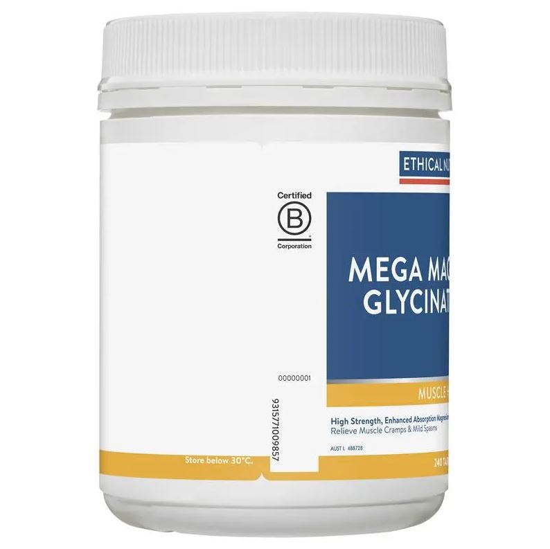 Viên uống bổ sung Magie hỗ trợ cơ bắp Ethical Nutrients Mega Magnesium Glycinate 5-in-1