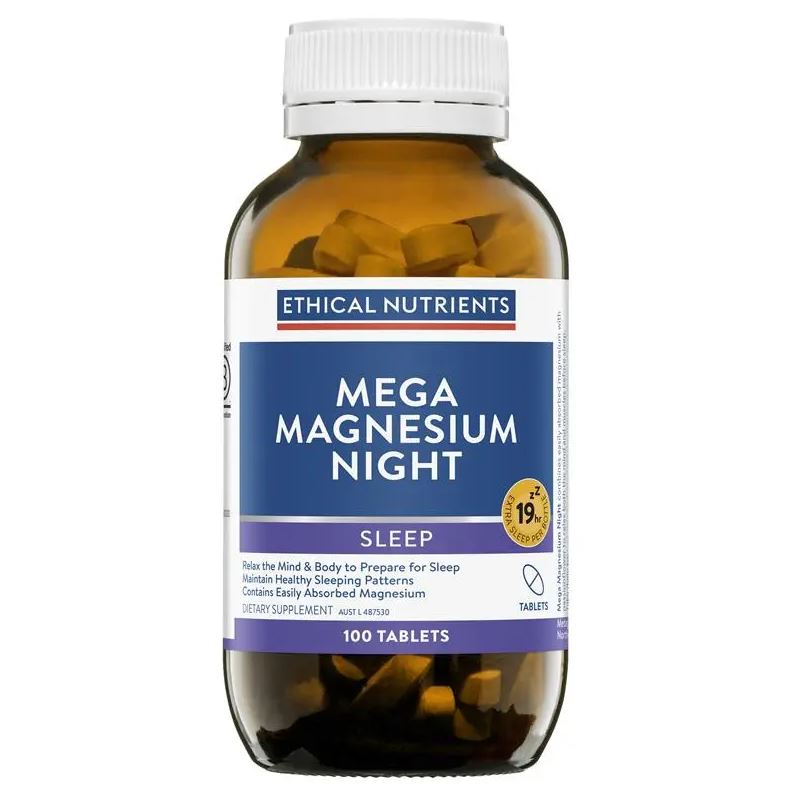 Viên uống hỗ trợ giấc ngủ Ethical Nutrients Mega Magnesium Night