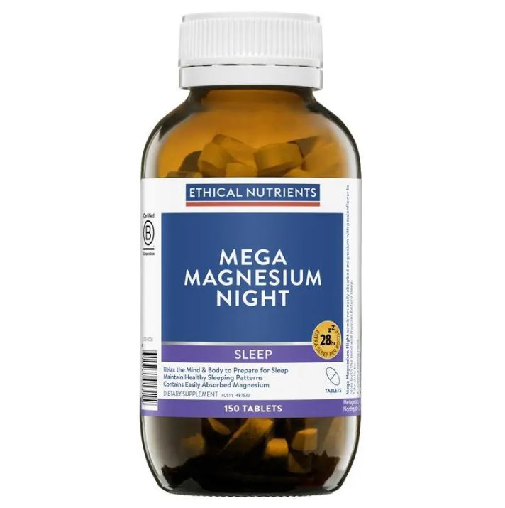 Viên uống hỗ trợ giấc ngủ Ethical Nutrients Mega Magnesium Night