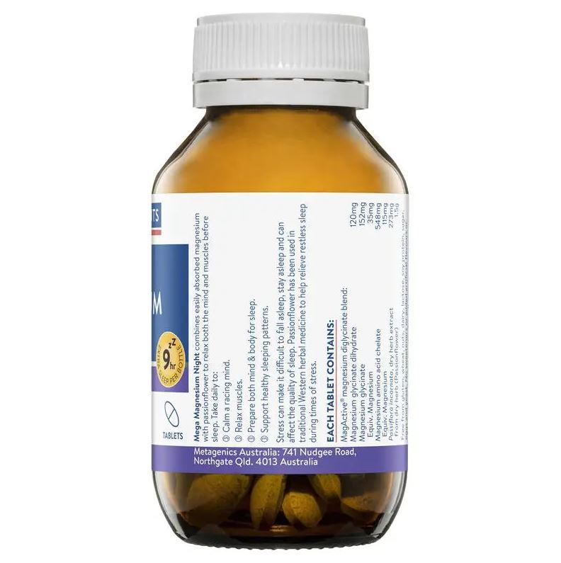 Viên uống hỗ trợ giấc ngủ Ethical Nutrients Mega Magnesium Night