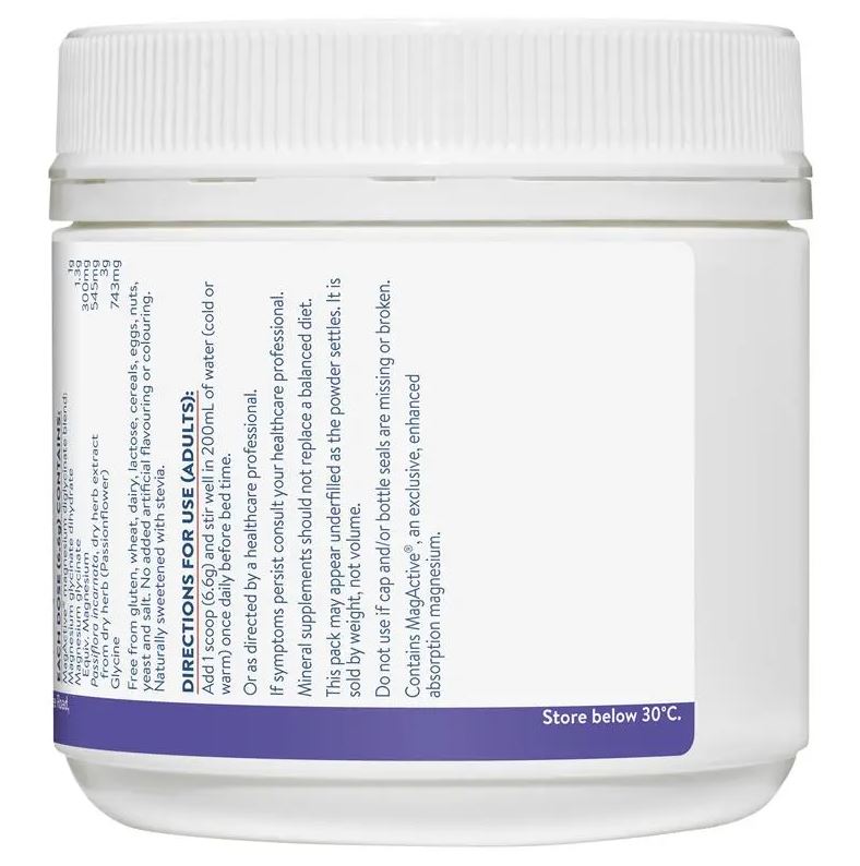 Bột uống Magie cải thiện giấc ngủ Ethical Nutrients Mega Magnesium Night Powder