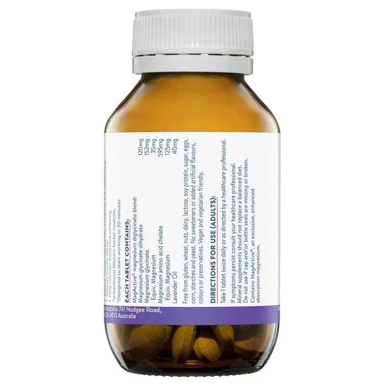 Viên uống giảm stress Ethical Nutrients Mega Magnesium Relax 60 viên