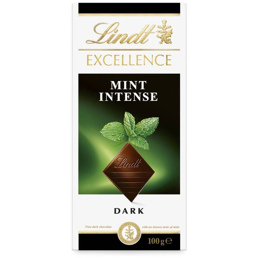 Socola Lindt Excellence Mint Intense vị bạc hà Chocolate 100g | Xuất xứ Úc