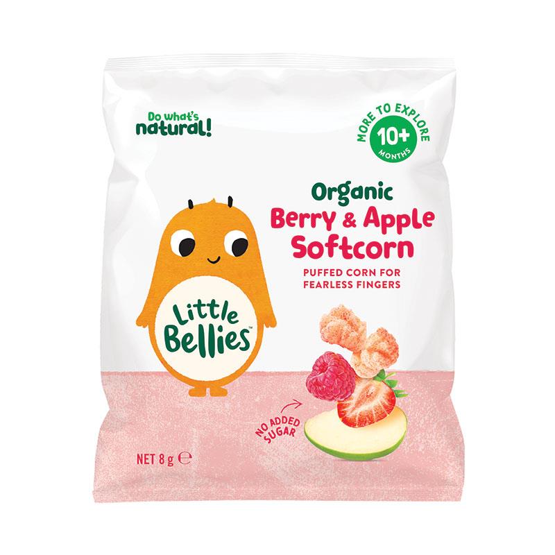 Bánh bắp ăn dặm hữu cơ Little Bellies Organic Softcorn
