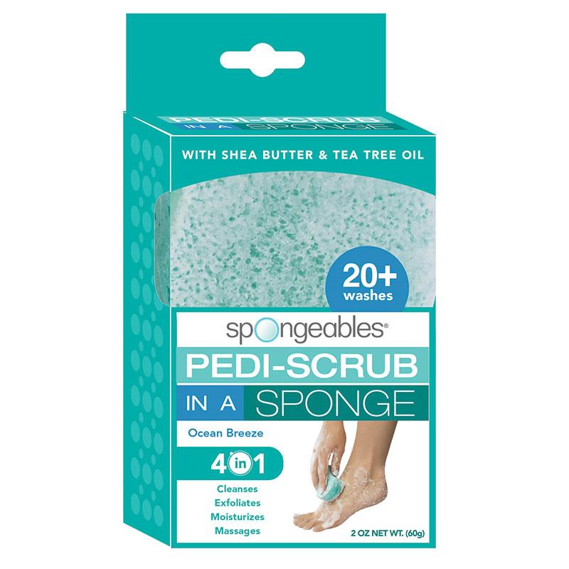 Miếng bọt biển tẩy tế bào chết chân Spongeables PediScrub 20+ Washes