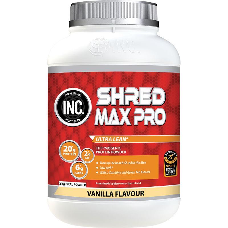 Bột protein hỗ trợ đốt mỡ INC. Shred Max Pro