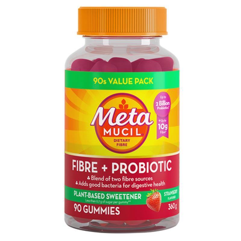 Kẹo dẻo bổ sung chất xơ và lợi khuẩn Metamucil Fibre + Probiotic Gummies