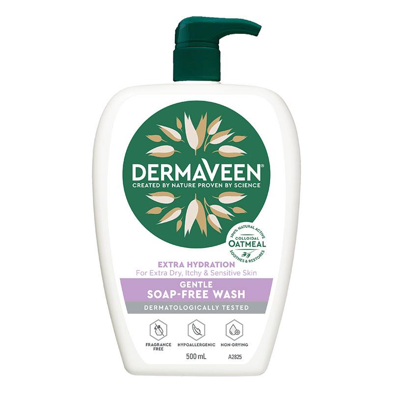 Sữa tắm dưỡng ẩm dịu nhẹ DermaVeen Extra Hydration Gentle Soap Free Wash