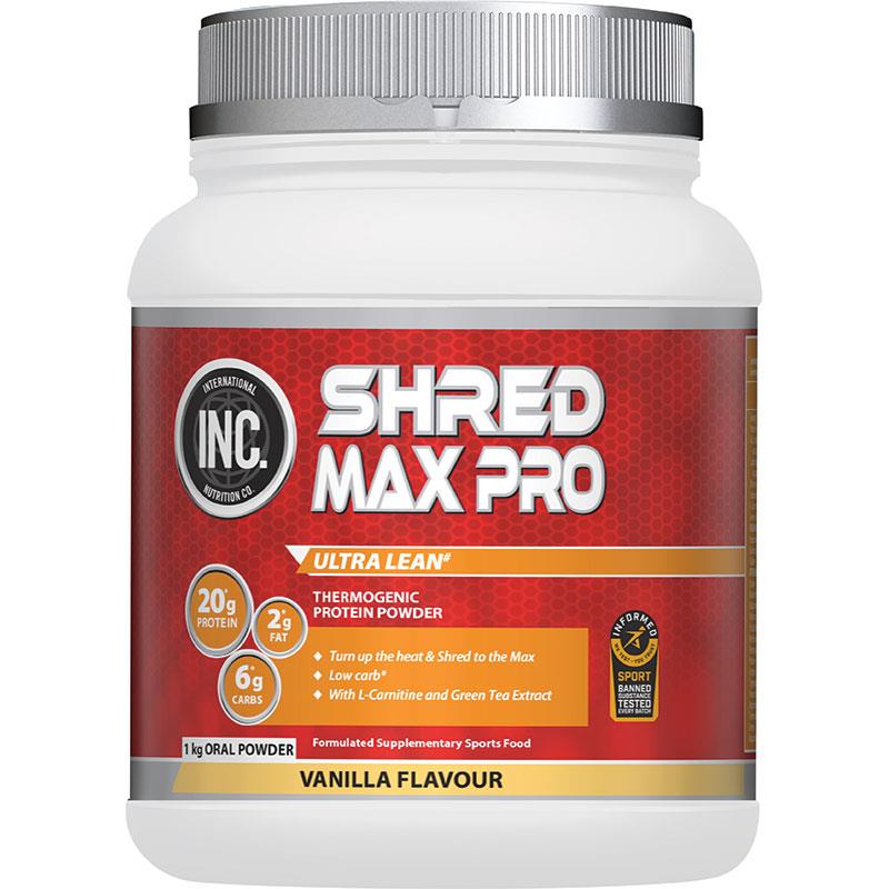 Bột protein hỗ trợ đốt mỡ INC. Shred Max Pro