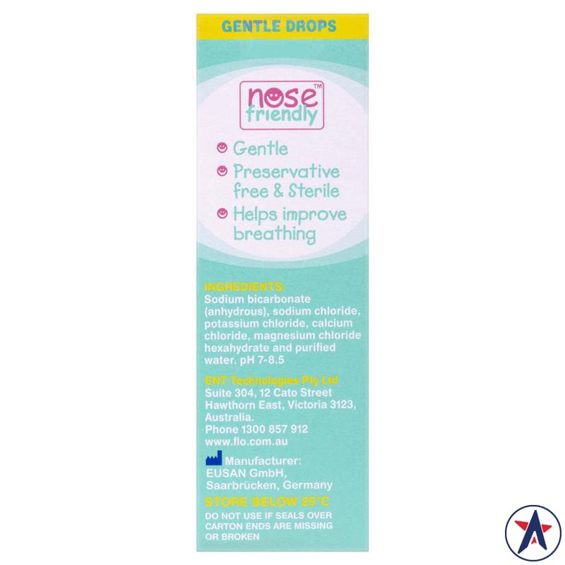 Flo Baby Saline Nasal Drops nước muối nhỏ mũi cho bé 15ml | Sản phẩm chính hãng Úc