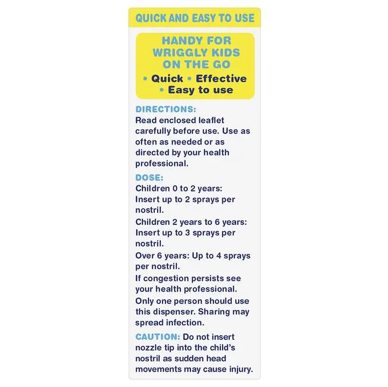 Xịt mũi nước muối cho trẻ em FLO Kids Saline Nasal Spray