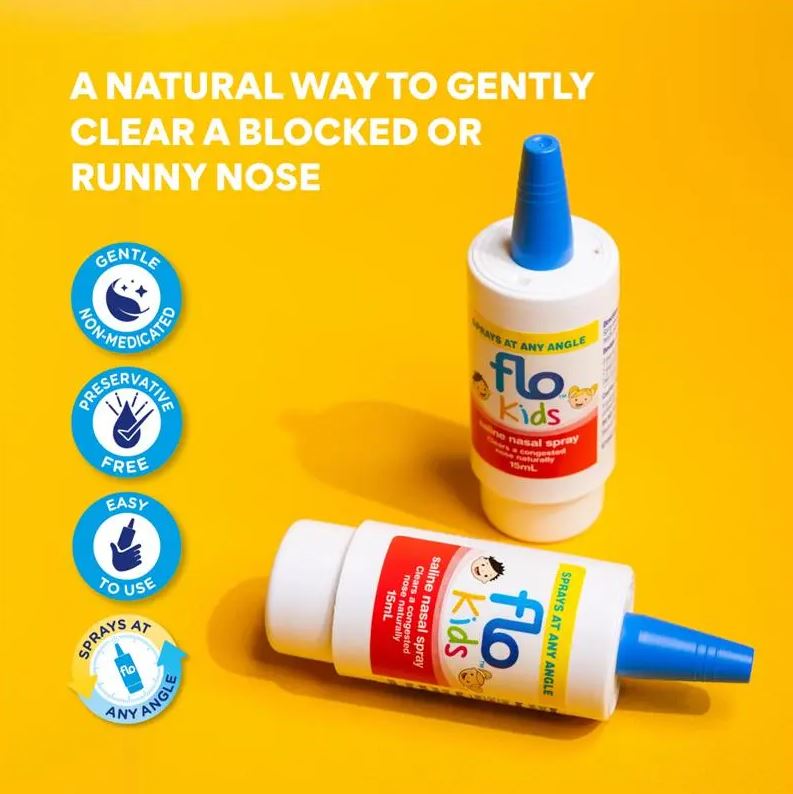 Xịt mũi nước muối cho trẻ em FLO Kids Saline Nasal Spray