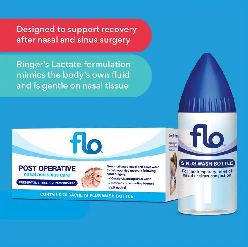 Dung dịch rửa mũi sau phẫu thuật FLO Post Op Nasal