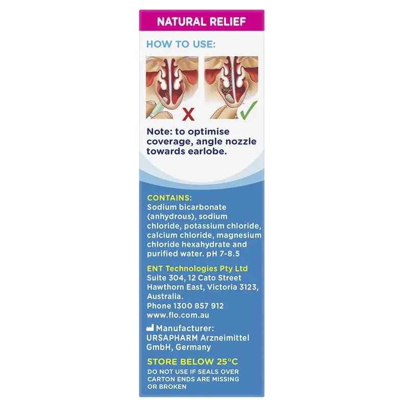 Dung dịch xịt mũi nước muối FLO Saline Plus Nasal Spray