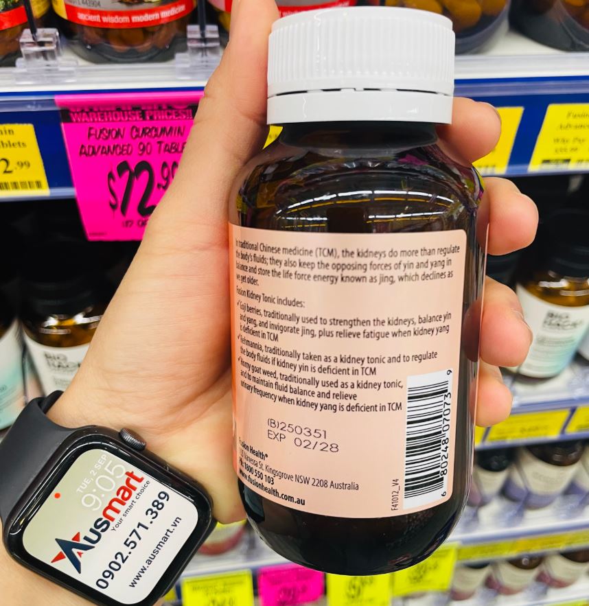 Viên uống bổ thận và giải độc thận Fusion Kidney Tonic