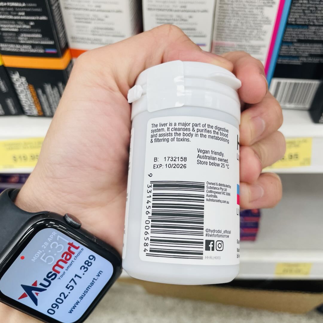 Viên bổ gan Hydrodol Daily Liver Health 30 viên