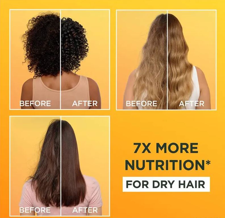 Mặt nạ dưỡng tóc Garnier Fructis Nourishing Banana Hair Food 3-in-1 Mask Treatment For Dry Hair