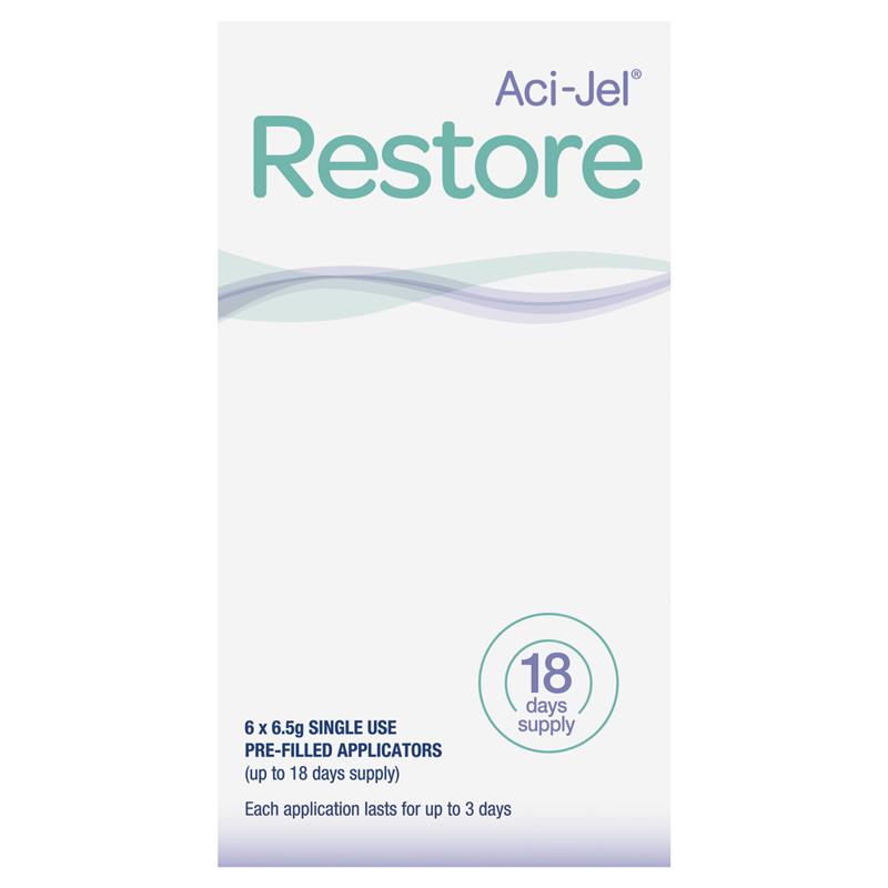 Aci-Jel Restore Long Lasting Vaginal Moisturiser 6.5g x 6 tuýp