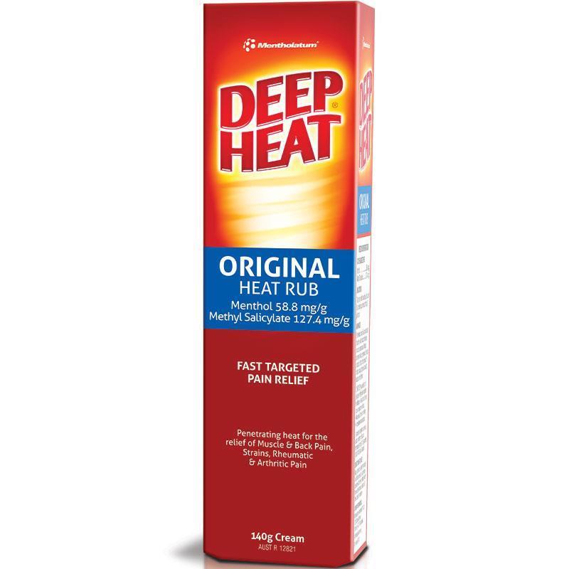 Gel xoa bóp Mentholatum Original Heat Rub Deep Heat 140g | Sản phẩm Úc