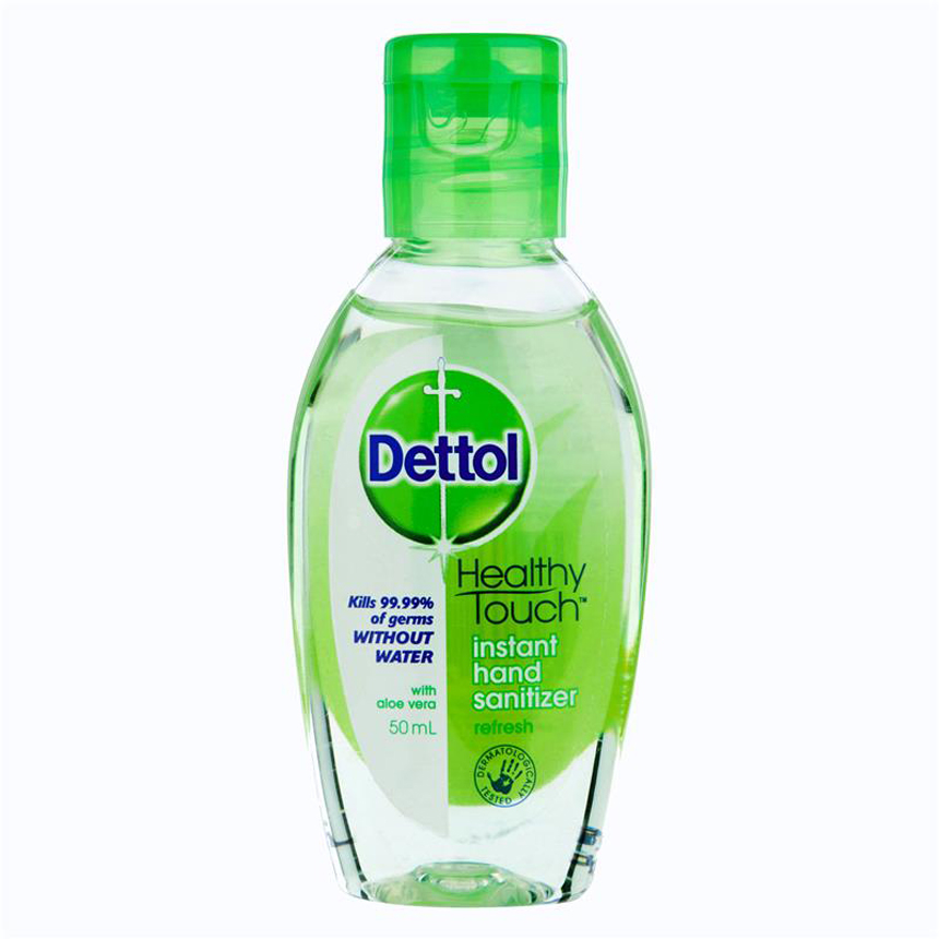 Gel rửa tay khô Dettol Refresh Liquid Hand Sanitizer 50ml