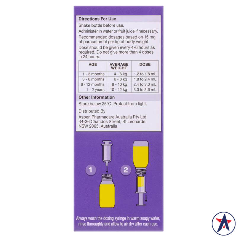 Giảm đau hạ sốt cho bé từ 1 tháng đến 2 tuổi vị dâu Dymadon for Babies Strawberry 60ml