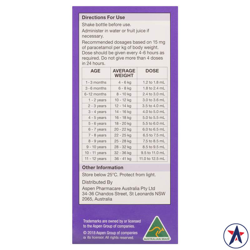 Giảm đau hạ sốt cho trẻ từ 2 đến 12 tuổi Dymadon for Kids Strawberry 200ml