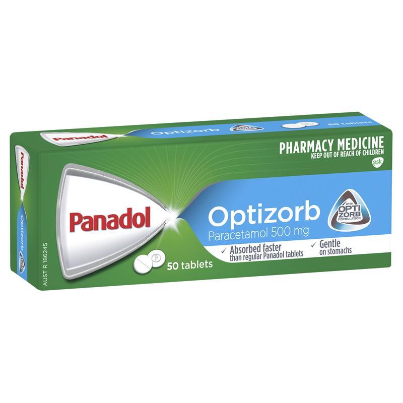 Giảm đau hạ sốt Panadol with Optizorb Paracetamol 500mg viên tròn
