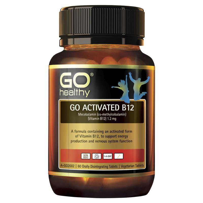 Viên uống bổ sung vitamin B12 Go Healthy Activated B12 Orally Disintegrating 60 viên