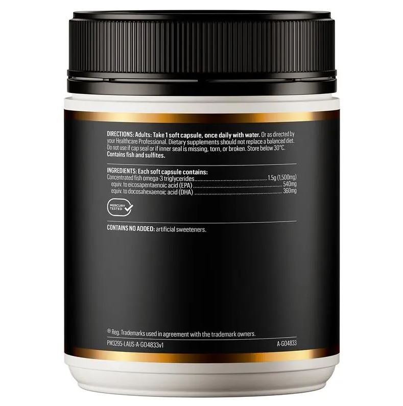 Dầu cá hàm lượng cao Go Healthy Fish Oil Triple Strength Odourless Softgel 150 viên