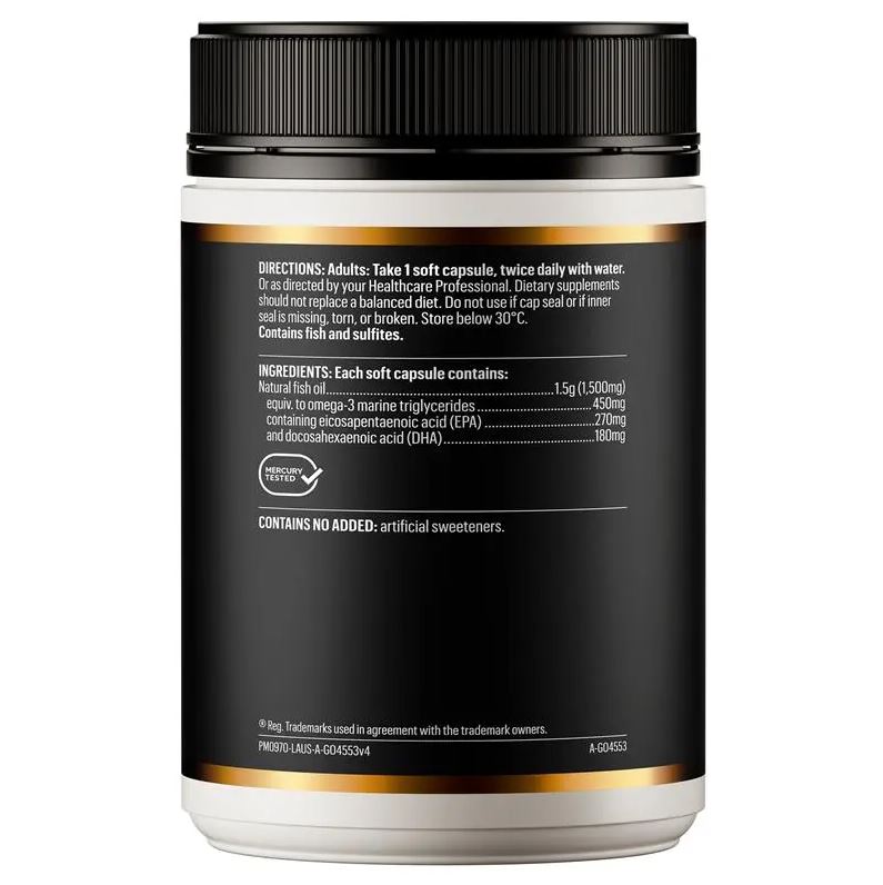 Dầu cá không mùi Go Healthy Fish Oil 1500mg Odourless