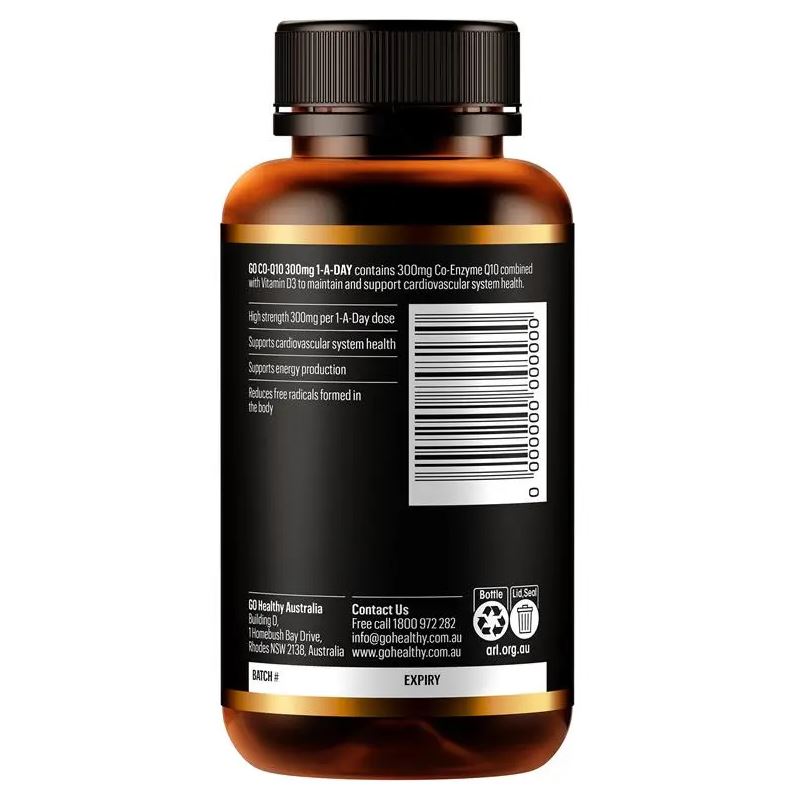 Viên uống Go Healthy CoQ10 300mg + Vitamin D3 1000IU 90 viên