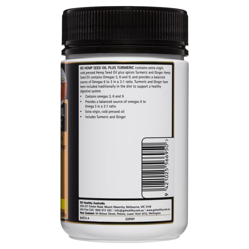 Dầu hạt gai Go Healthy Hemp Seed Oil Plus Turmeric 100 viên