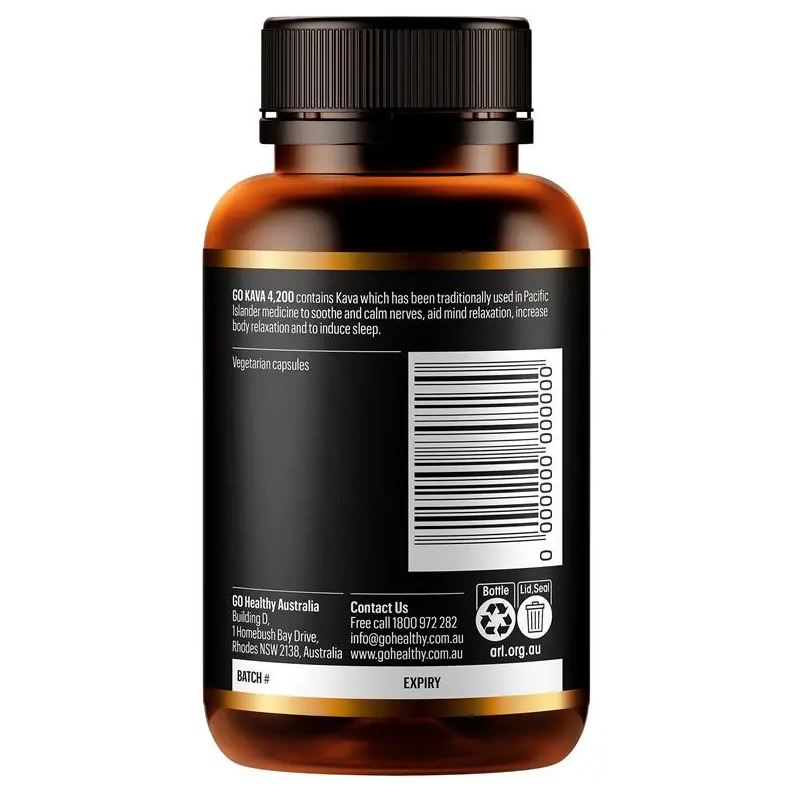 Viên uống làm dịu thần kinh Go Healthy Kava 4200 1 A Day 60 viên