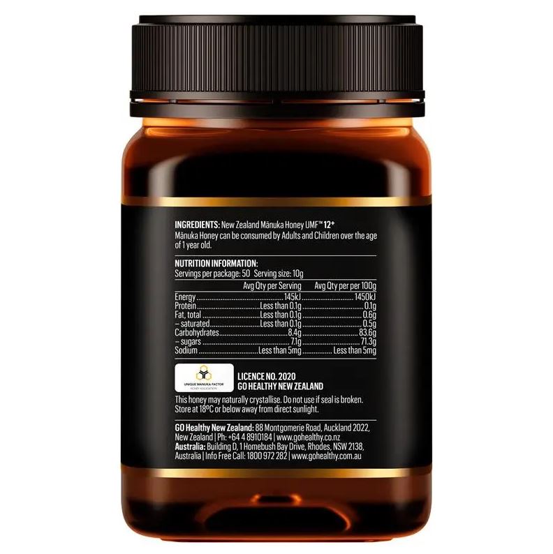 Mật ong Úc Go Healthy Manuka Honey UMF 12+ ( MGO 350+)