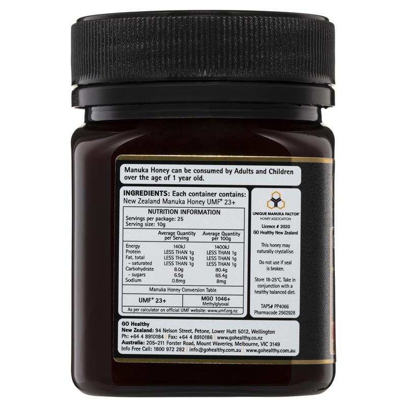 Mật ong Úc Go Healthy Manuka Honey UMF 23+ 250g