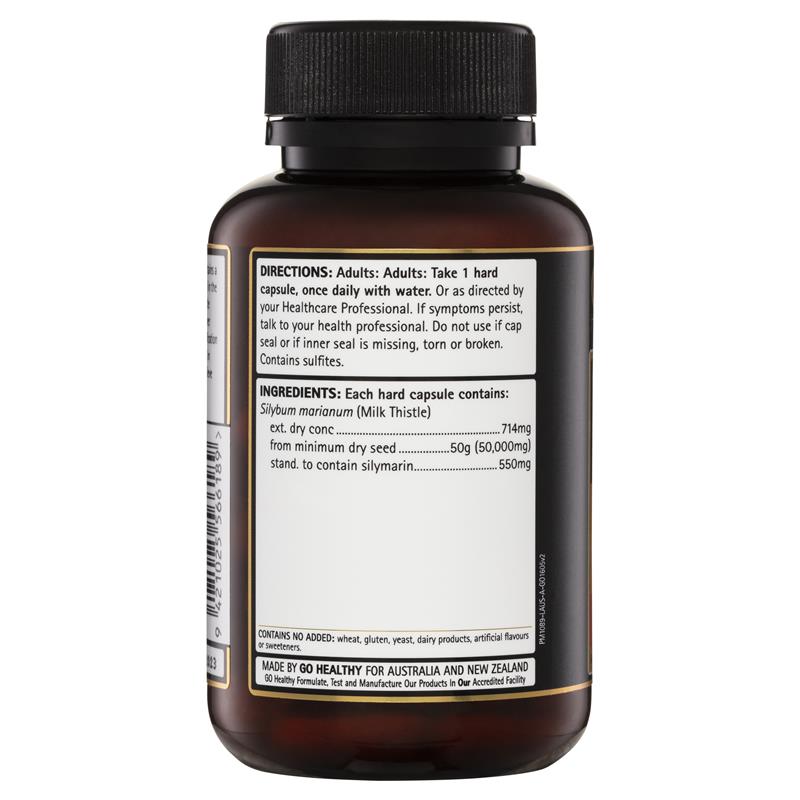 Viên uống thải độc gan Go Healthy Milk Thistle 50000mg 1 A Day 60 Viên