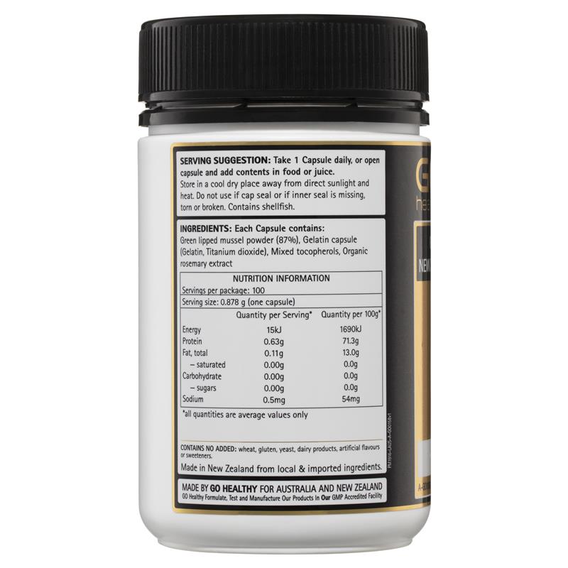 Viên uống Go Healthy Mussel NZ Green Lipped 19000mg 100 viên