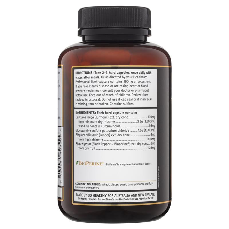 Viên uống chống oxy hóa Go Healthy Turmeric & Glucosamin 120 viên