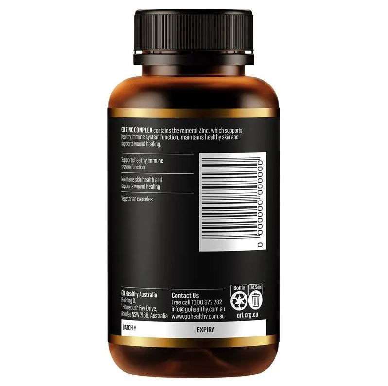 Viên uống bổ sung kẽm Go Healthy Zinc Complex 1 A Day 120 viên