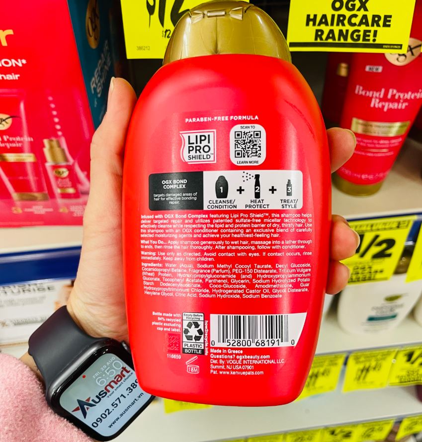 Dầu gội phục hồi hư tổn OGX Bond Protein Shampoo