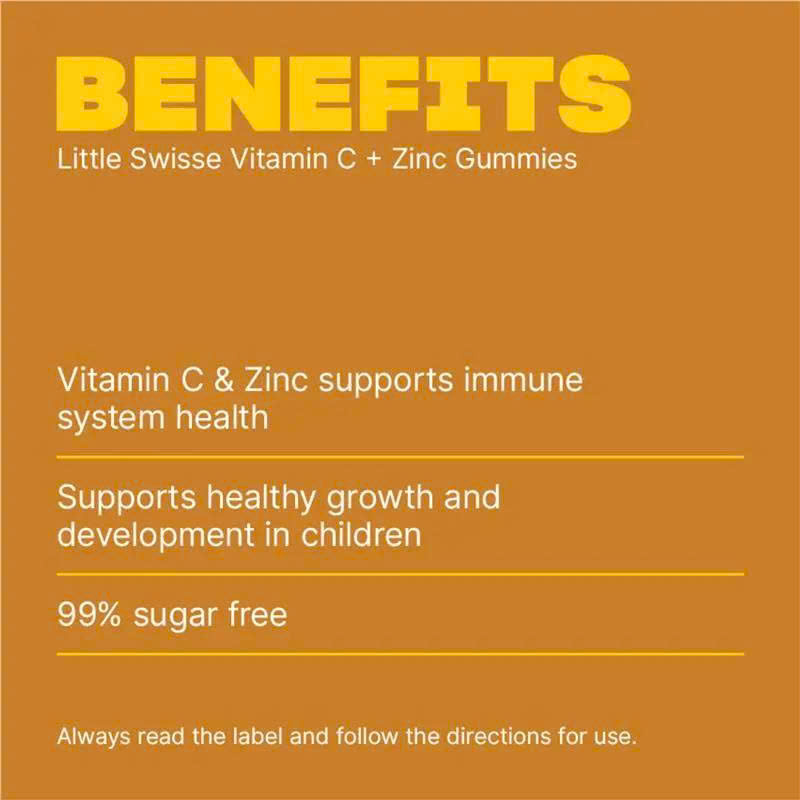 Kẹo dẻo tăng đề kháng cho bé Little Swisse Vitamin C + Zinc