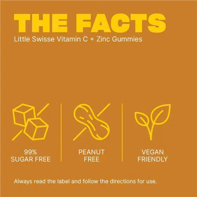 Kẹo dẻo tăng đề kháng cho bé Little Swisse Vitamin C + Zinc