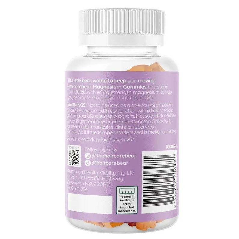 Kẹo dẻo Haircarebear Magnesium Gummies 60 viên