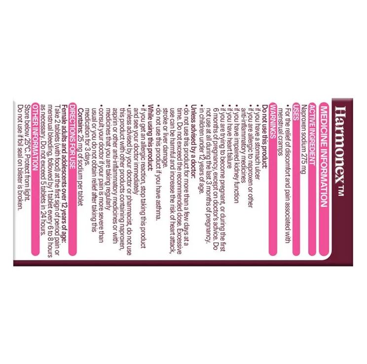 Viên uống giảm đau chống viêm Harmonex 275mg