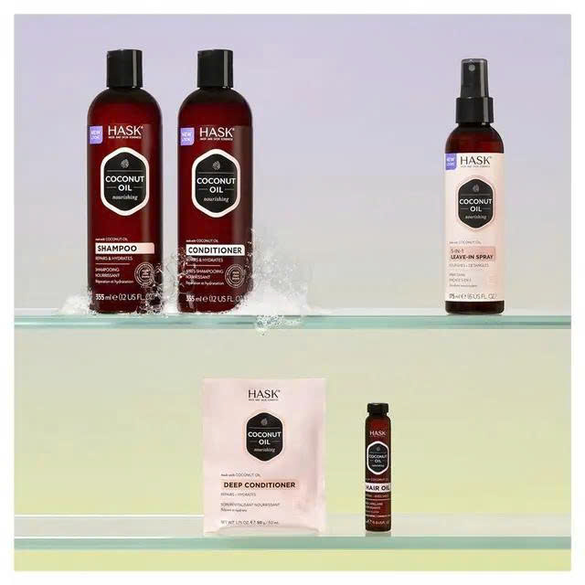 Dầu gội dưỡng ẩm tóc Hask Coconut Oil Nourishing Shampoo 355ml