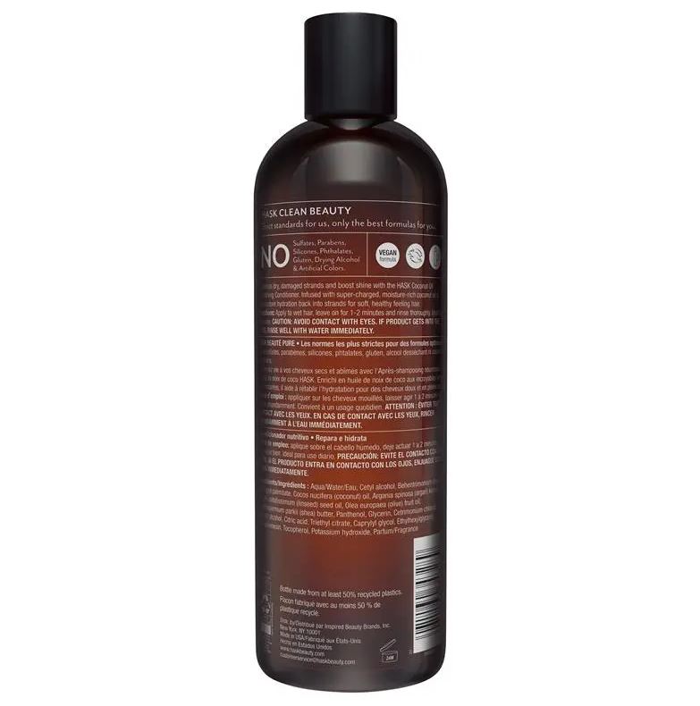 Dầu xả dưỡng ẩm tóc Hask Monoi Coconut Conditioner 355ml