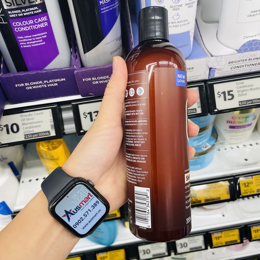 Dầu gội dưỡng ẩm tóc Hask Coconut Oil Nourishing Shampoo 355ml