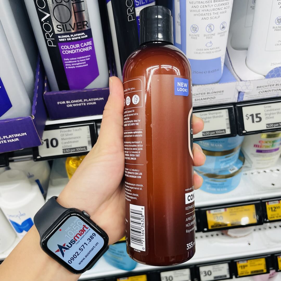 Dầu xả dưỡng ẩm tóc Hask Monoi Coconut Conditioner 355ml