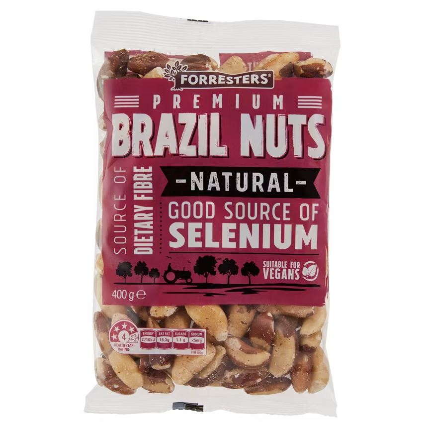 Hạt hạch Forresters Brazil Nuts Natural 400g