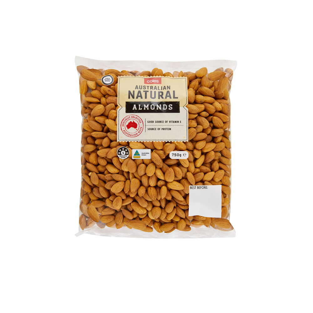 Hạt hạnh nhân tự nhiên Coles Natural Almonds